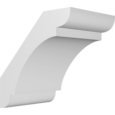 Ekena Millwork 6-in. W x 8-in. D x 8-in. H Olympic Architectural Grade PVC Knee Brace BRCP06X08X08OLY